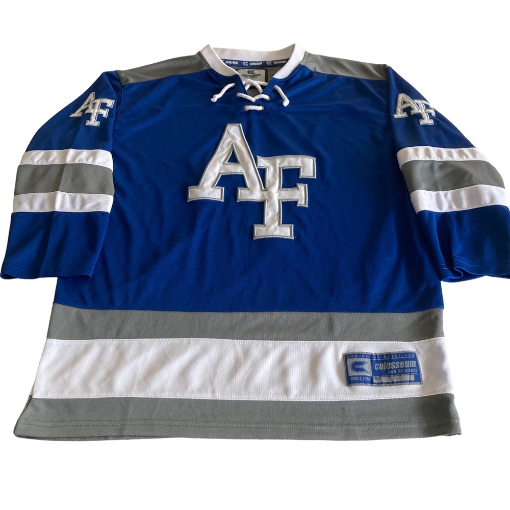 Colosseum Air Force Hockey Jersey Men's Size Medium Gem